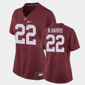 #22 Najee Harris Game Alabama Crimson Tide Replica Football Womens Crimson Jerseys 748778-497
