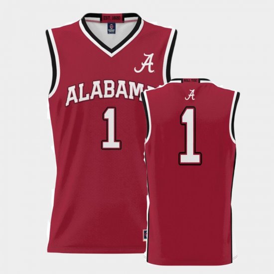 #1 College Basketball Alabama Crimson Tide ProSphere Youth Crimson Jersey 577760-491