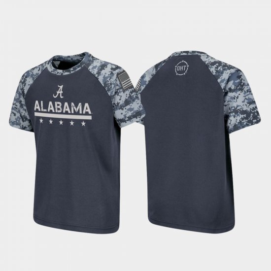 OHT Military Appreciation Bama Raglan Digital Camo Youth Charcoal T-Shirt 556298-777