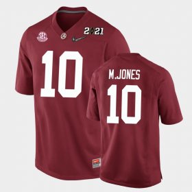 #10 Mac Jones 2021 National Championship University of Alabama Replica Youth Crimson Jerseys 139796-205