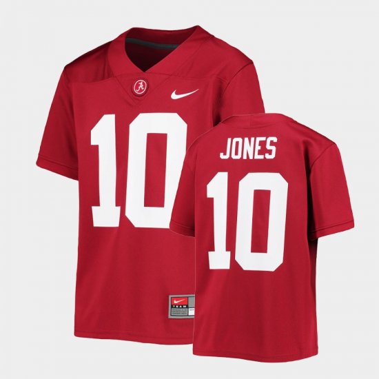 #10 Mac Jones College Football Bama Alumni Youth Crimson Jerseys 224881-603