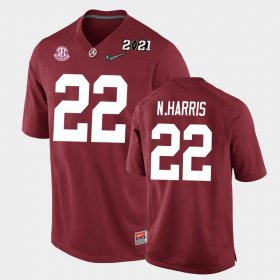 #22 Najee Harris 2021 National Championship Bama Replica Youth Crimson Jerseys 449149-777