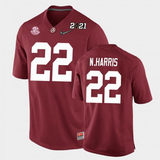 #22 Najee Harris 2021 National Championship Bama Replica Youth Crimson Jerseys 449149-777