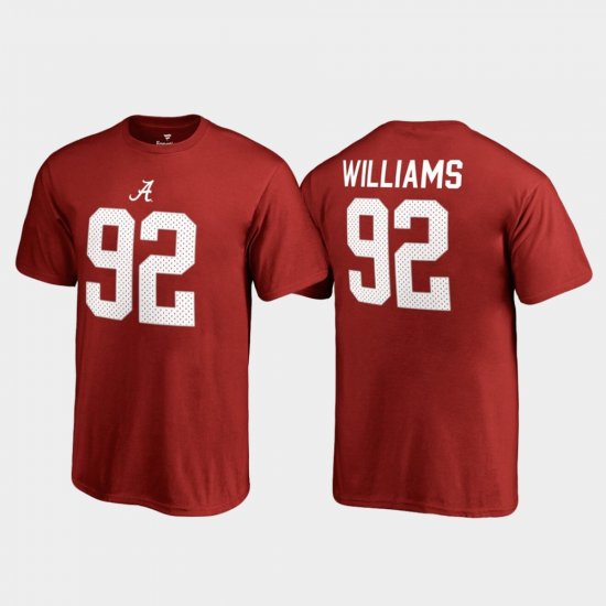 #92 Quinnen Williams College Legends Bama Name & Number Youth Crimson T-Shirts 449962-381